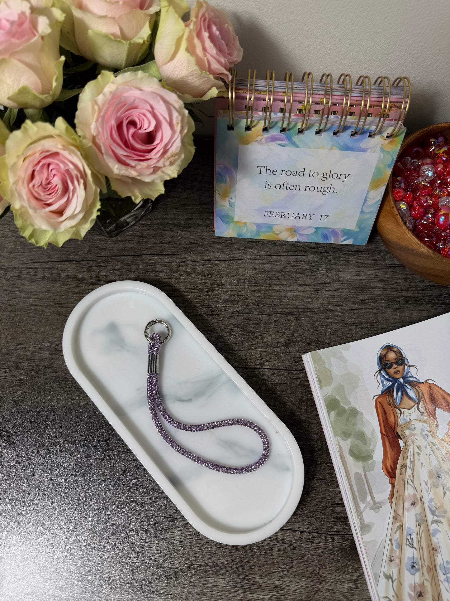 Rhinestone Phone Wrist Strap